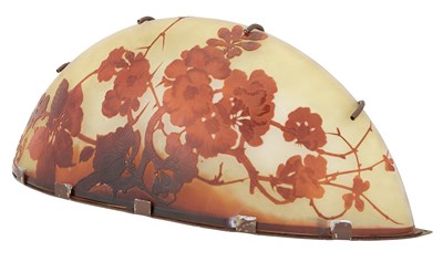 Lot 356 - Gallé Acid-Etched Double Layer Floral...