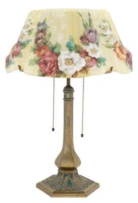 Lot 365 - Pairpoint Mfg. Co. Gilt and Green Patinated...