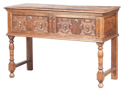 Lot 277 - English Oak and Elm Joined Low Dresser Height...