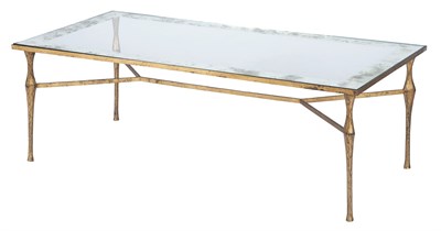 Lot 296 - Felix Agostini Gilt Bronze and Glass Table...