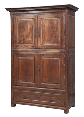 Lot 161 - Continental Stained Wood Armoire Height 7 feet,...