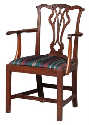 Lot 229 - George III Mahogany Armchair Height 38 inches,...