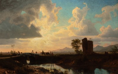 Lot 63 - Albert Bierstadt American, 1830-1902 Valley of...