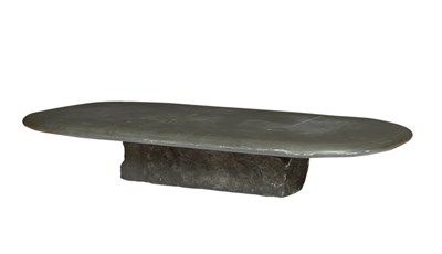 Lot 305 - Stone and Slate Floating Stone Low Table...
