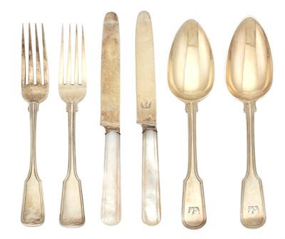 Lot 165 - George III Sterling Silver Gilt Dessert...