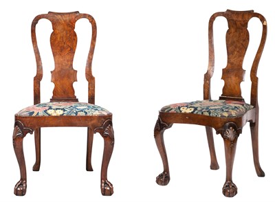 Lot 310 - Pair of George II Figured Walnut and Walnut...
