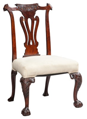 Lot 311 - Irish George II Mahogany Side Chair Circa 1740...