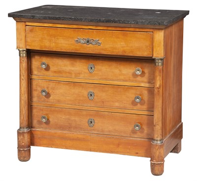 Lot 204 - Empire Style Gilt-Metal Mounted Fruitwood...