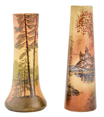 Lot 353 - Legras et Cie. Acid-Etched and Enameled Glass...