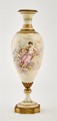 Lot 224 - Sèvres Style Gilt-Metal Mounted Hand-Painted...