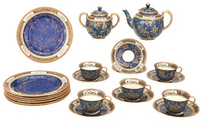 Lot 166 - Assembled Crown Staffordshire Gilt Decorated...