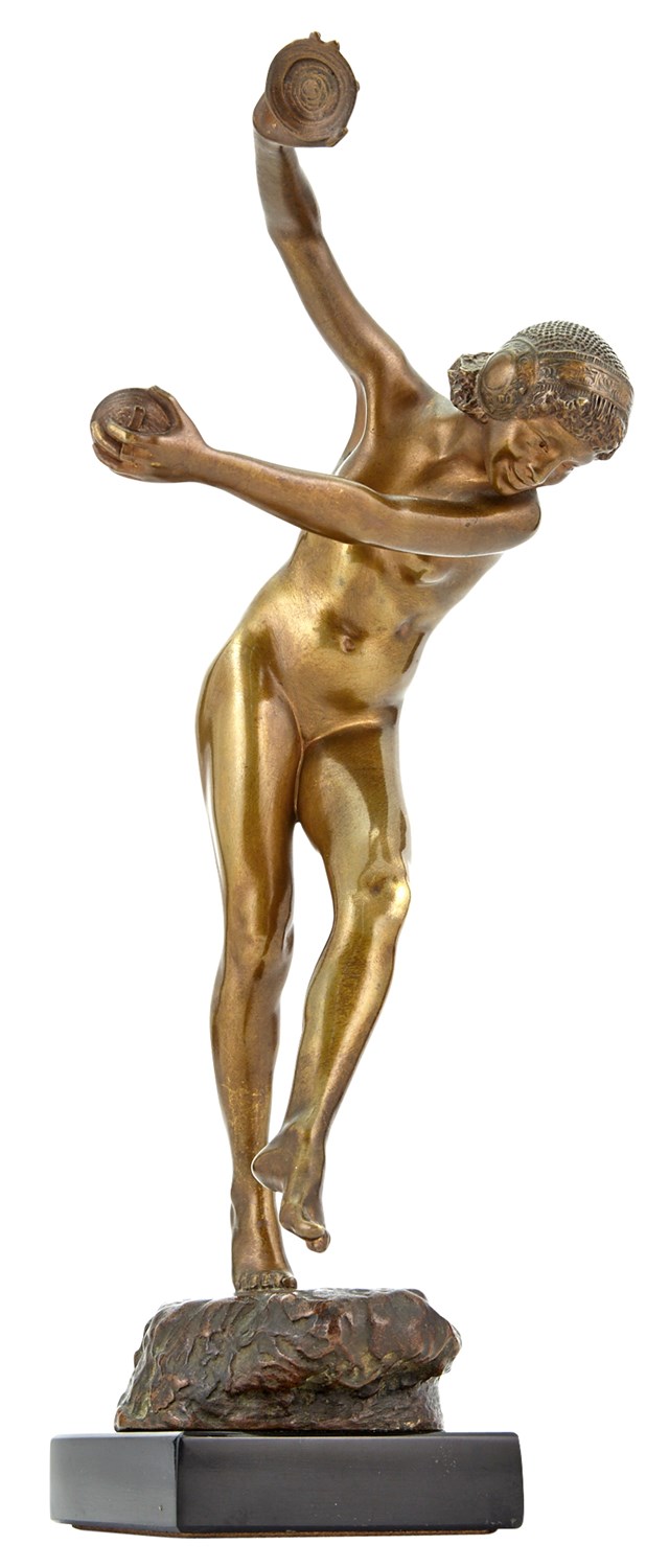 Lot 294 - French Patinated Bronze Figure of a Nude...