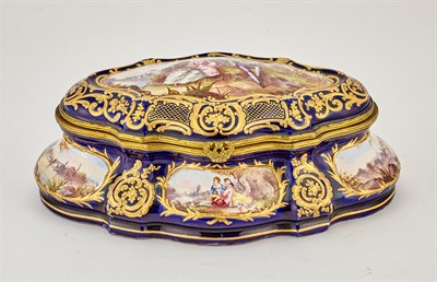 Lot 225 - Sèvres Style Gilt-Metal Mounted Gilt and...