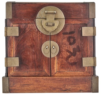 Lot 90 - A Chinese Huanghuali Seal Chest Qing Dynasty...