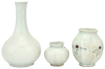 Lot 330 - Three Korean Glazed Earthenware Vessels Joseon...