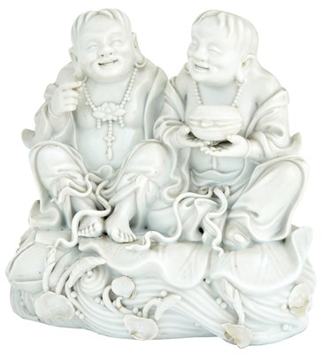 Lot 274 - A Rare Chinese Dehua Porcelain HeHe Erxian...