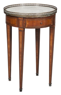 Lot 194 - Louis XVI Style Mahogany, Marble and Gilt-Metal Mounted Gueridon