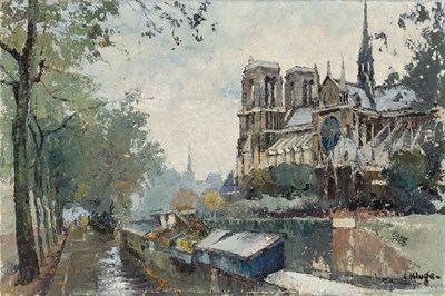 Lot 40 - Constantin Kluge French, 1912-2003 Notre Dame...