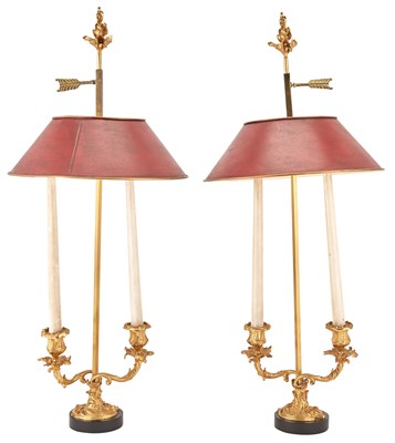 Lot 166 - Pair of Louis XV Style Gilt-Metal and Tôle...