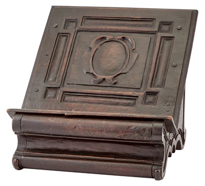 Lot 235 - Continental Dark Stained Carved Walnut Table...