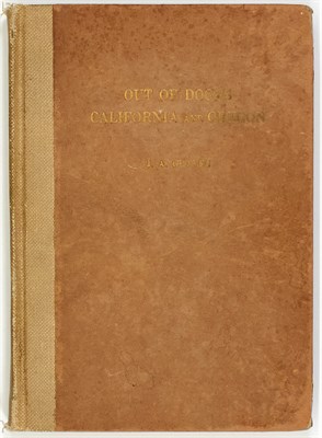 Lot 91 - [CALIFORNIA] GRAVES, JACKSON A. Out of Doors,...