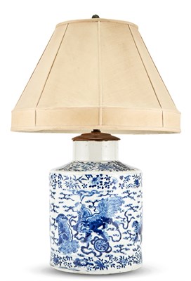 Lot 129 - Chinese Blue and White Porcelain Cannister...