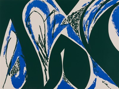 Lot 88 - Lee Krasner FREE SPACE Color screenprint, 1975,...