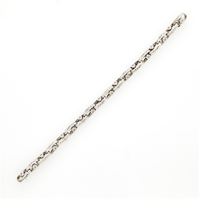 Lot 71 - White Gold and Diamond Bracelet