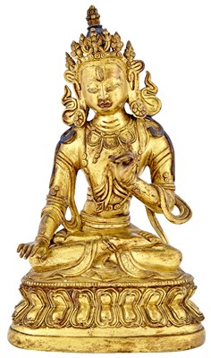 Lot 148 - A Tibetan Gilt Bronze Figure of Amitayus 18th...