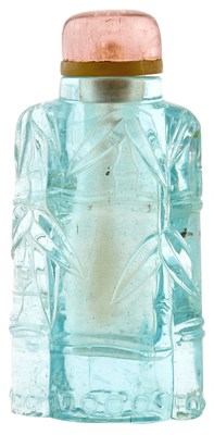 Lot 32 - A Chinese Tourmaline Bamboo-Carved Snuff...