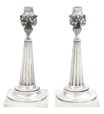 Lot 267 - Pair of Continental Neoclassical Silver...