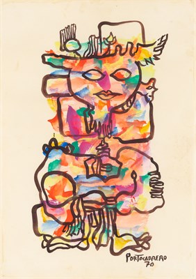 Lot 29 - Rene Portocarrero Cuban, 1912-1985 Untitled...