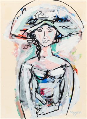 Lot 28 - Rene Portocarrero Cuban, 1912-1985 Woman...