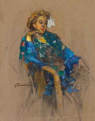 Lot 11 - Leopoldo Romanach Cuban, 1862-1951 Estudio...