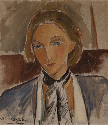 Lot 2 - Victor Manuel Cuban, 1897-1969 Retrato de...