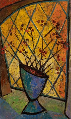 Lot 14 - Angel Botello Puerto Rican, 1913-1986 Floral...