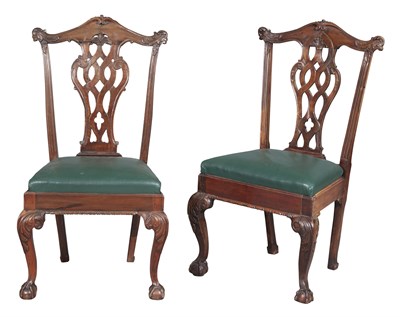 Lot 227 - Assembled Pair of Continental Rococo Side Chairs