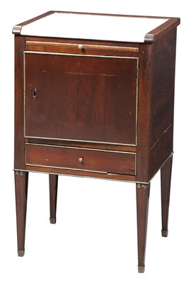 Lot 254 - Continental Brass-Mounted Mahogany and Marble...