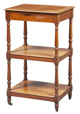 Lot 263 - North European Mahogany Three-Tier Étagère...