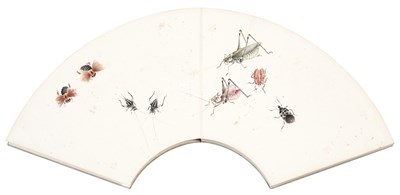 Lot 170 - A Chinese Painting Album Depicting Insects...