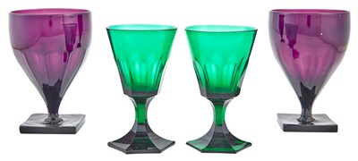 Lot 131 - Group of Colorless Cut Glass and Bristol...