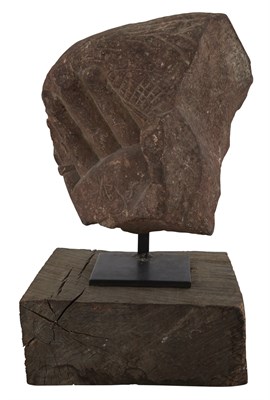 Lot 156 - An Indian Kushan Red Sandstone Fragment 2nd...
