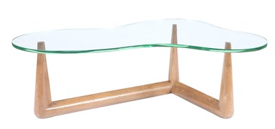 Lot 267 - T. H. Robsjohn-Gibbings Oak and Glass Low...