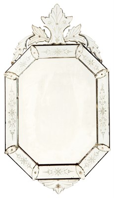 Lot 143 - Venetian Style Mirror-Framed Mirror Height 38...