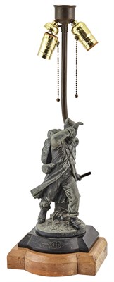 Lot 151 - French Patinated Metal Figure Titled Le Retour...
