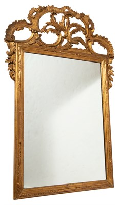 Lot 100 - Continental Rococo Style Giltwood Mirror...