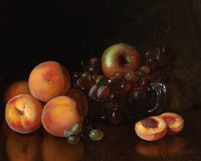 Lot 32 - Peter Baumgras American, 1827-1904 Still Life,...