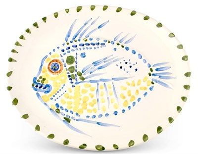 Lot 146 - Pablo Picasso (1881-1973) POISSON FOND BLANC...