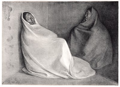 Lot 23 - Francisco Zuniga (1912-1988) DOS MUJERES...