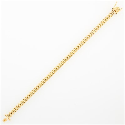 Lot 113 - Gold Curb Link Bracelet